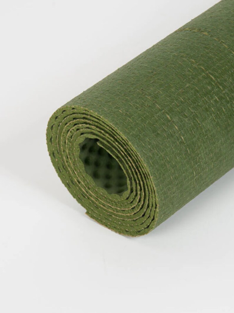 eco-friendly, rubber and jute yoga mat made in the UK