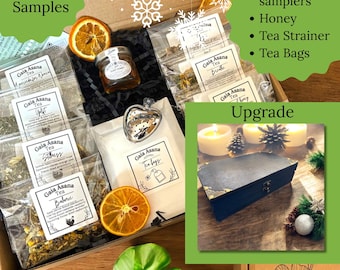 Tea Lover Gift Tea Tasting Set Herbal Tea Variety Pack xmas Day Gift Birthday Gift Wellness Self Care Box Loose Leaf Tea Sampler Present