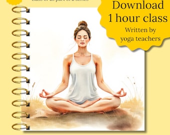 Somatic yoga class script complete yoga package digital download somatic yoga lesson plan yoga teacher lesson plans beginner class at home