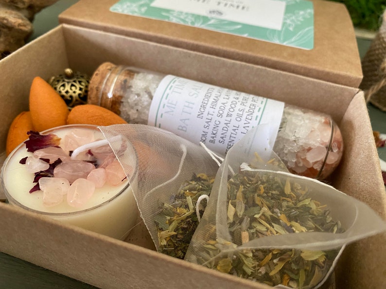 vegan-friendly gift box, designed to ease the stress and strain of daily life