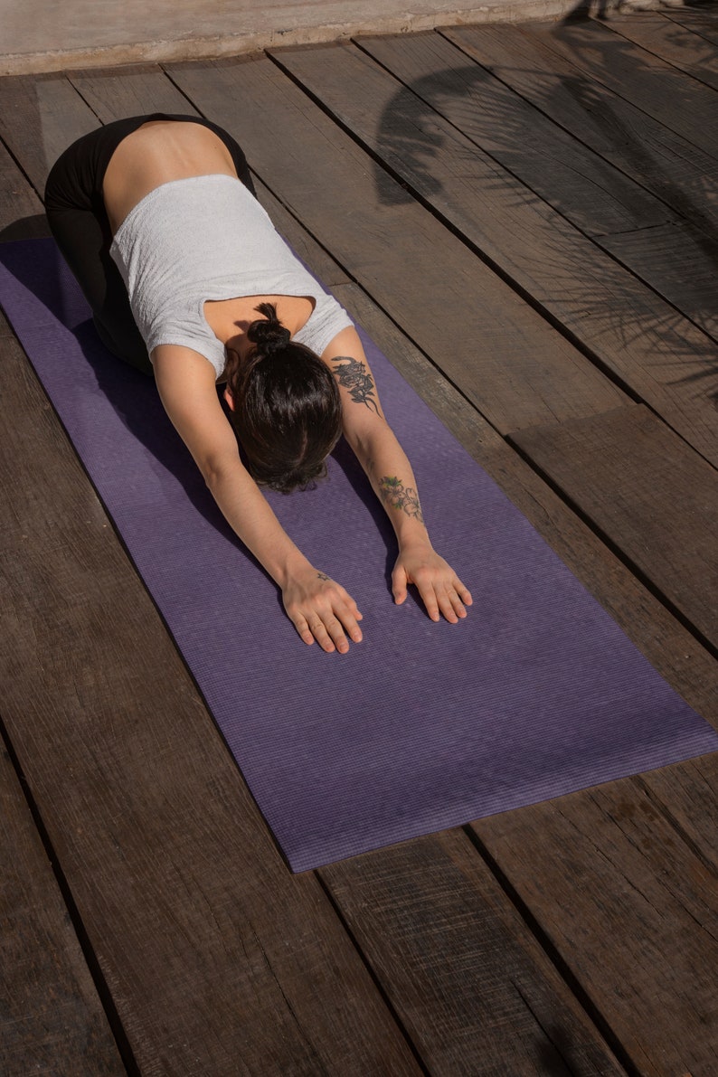 eco-friendly rubber and jute yoga mat, made in the UK