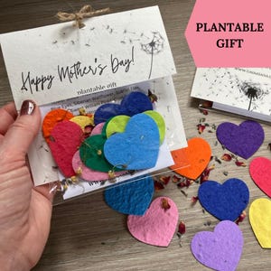 Cadeau fête des mères Carte personnalisée de graines à planter Cadeau pour la fête des Mères Cadeau jardinage pour maman Cadeau design floral pour maman Cadeau bio pour elle