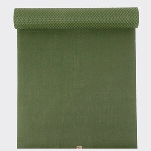 eco-friendly, rubber and jute yoga mat made in the UK