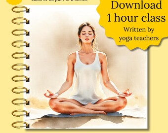 Somatic yoga class script complete yoga package digital download somatic yoga lesson plan yoga teacher lesson plans beginner class at home
