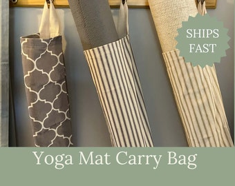 Yoga mat bag for carrying yoga mat canvas yoga mat bag cloth cotton bag for yoga mat carrier portable yoga mat bag gym bag yoga mat cover