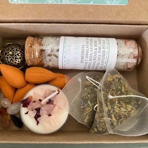 vegan-friendly gift box, designed to ease the stress and strain of daily life