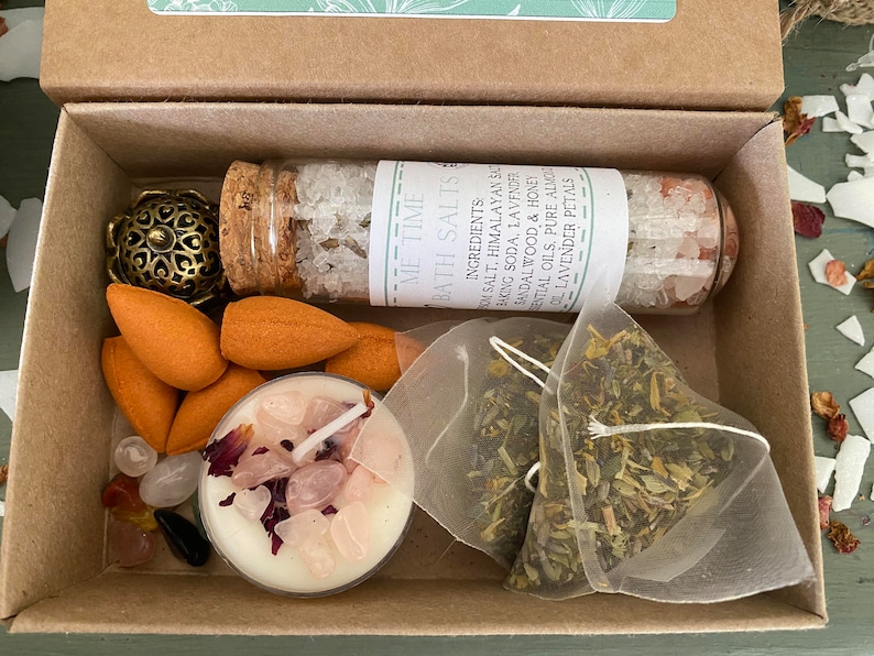 vegan-friendly gift box, designed to ease the stress and strain of daily life