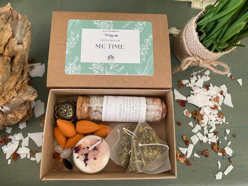 vegan-friendly gift box, designed to ease the stress and strain of daily life