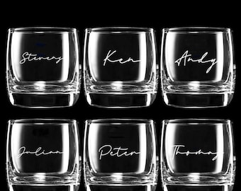 ENGRAVED PERSONALISED Whisky Glassess|Best Man Gift|Groomsman Gift Ideas|Groomsman Proposal Glasses|Groom Godfather grandfather