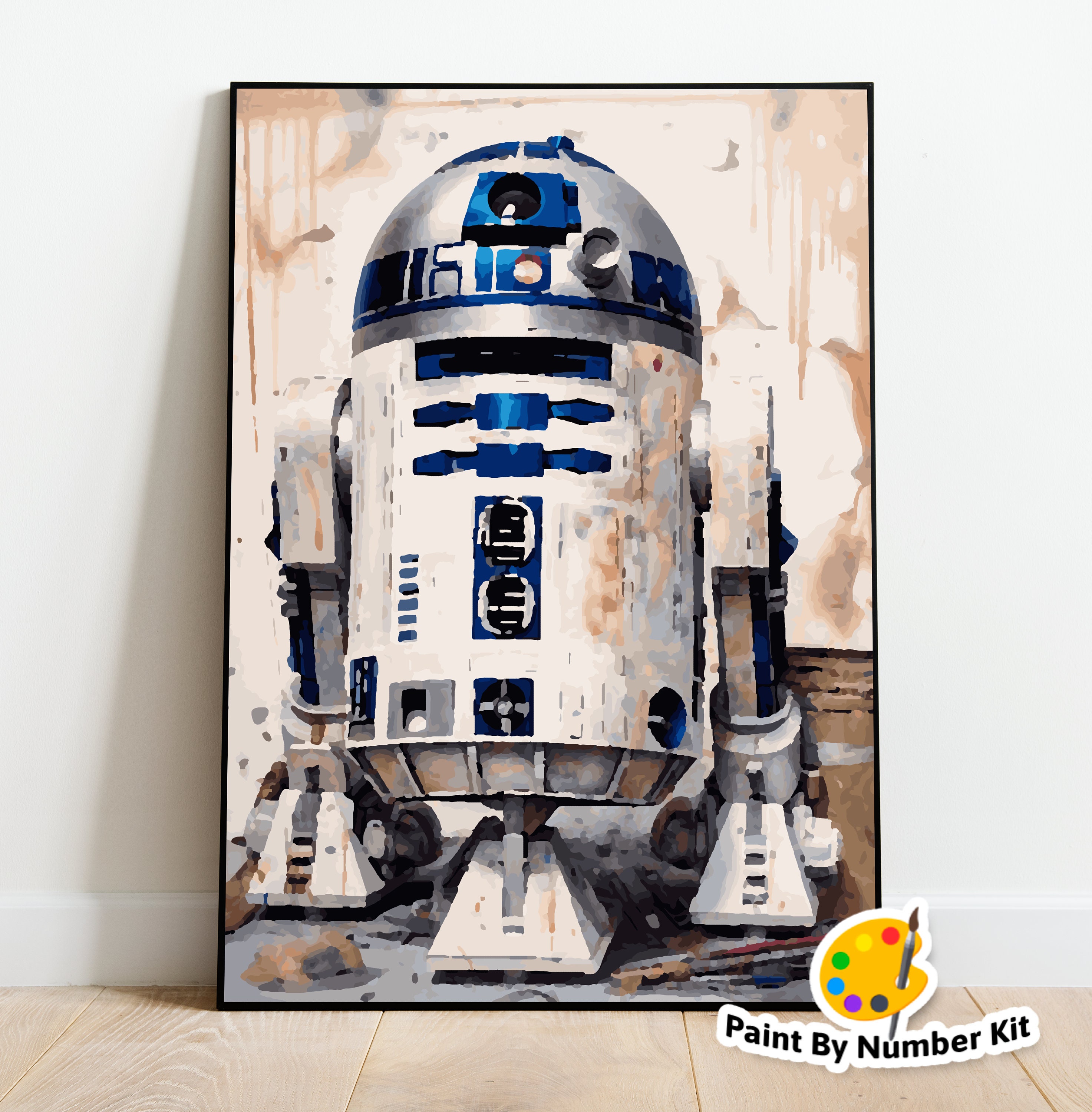 Kimily Star Wars DIY Paint by Numbers for Adults Kids Mandalorian Paint by  Numbers Star Wars DIY Painting Yo_da Acrylic Paint by Numbers Painting Kit
