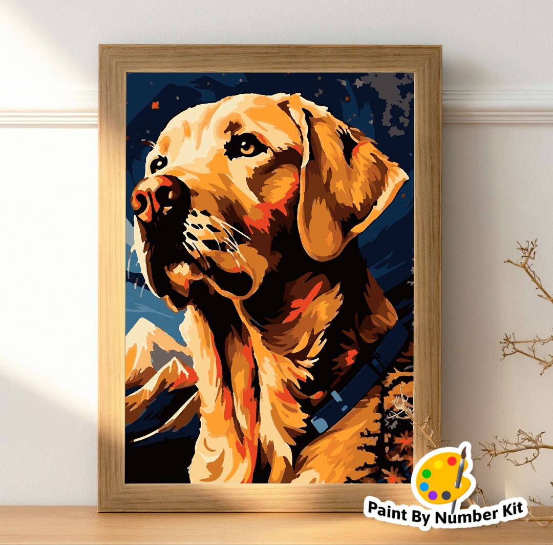 Labrador Portrait Acrylic Painting Kit for Adults Wall Decoration - Etsy