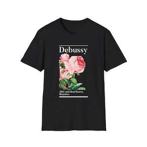 Camiseta Floral Band Debussy: Camiseta de Música Clássica