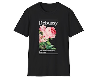 Claude Debussy Classical Composer Band Tee, Musician Gift, Unisex Shirt, Softstyle Tshirt, Music Lover Top