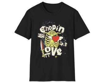 Chopin Band Tee: Classical Music, Composer Graphic T-Shirt