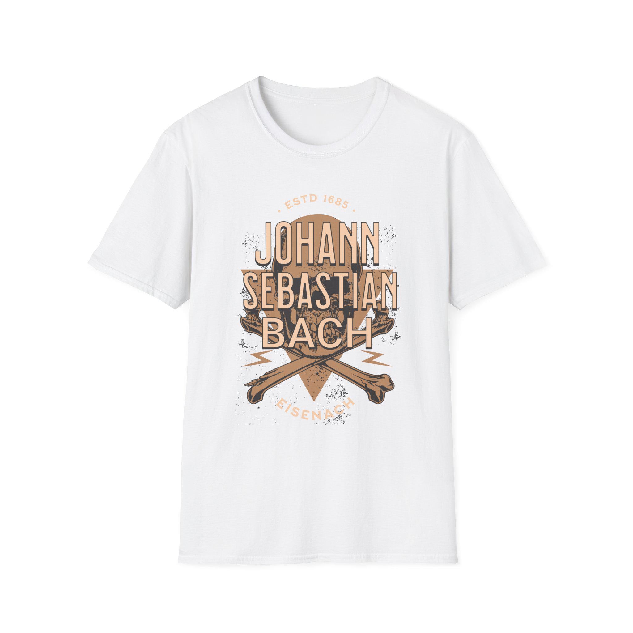 Classical Composer Band Tee, Bach Musician Shirt, Unisex Softstyle T-Shirt, Music Lover Gift, Music Theory Top, Orchestra Musician Tee