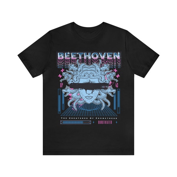 Adult Beethoven Concert Tee, Classical Music, German Composer, Fur Elise, Mozart, Moonlight Sonata, Rock TShirt, Beethoven, Metal tshirt