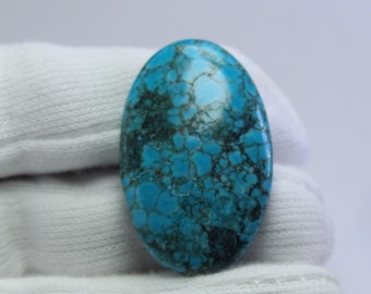 Tempting Turquoise cabochon, Turquoise loose Gemstone semi precious stone for jewelry making healing stone hand made and polished stone 47ct