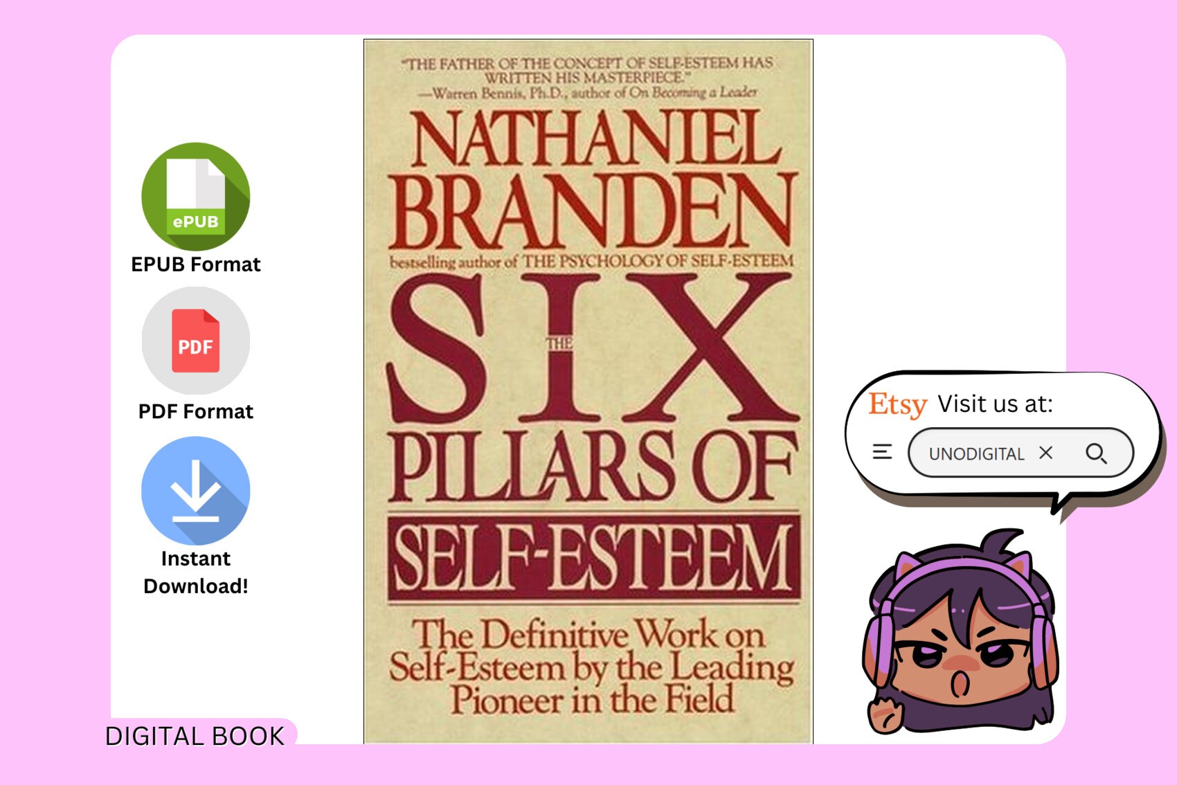 The Six Pillars of Self-esteem by Nathaniel Branden English - Etsy