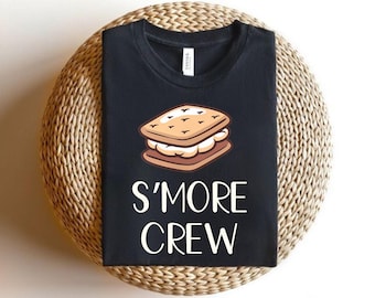 Funny Camping Shirt, S'more Crew Tshirt, Campfire Tee, Summer Camp Gift , Hiking Shirt, Adventure t-shirt, Outdoor Traveler Gift