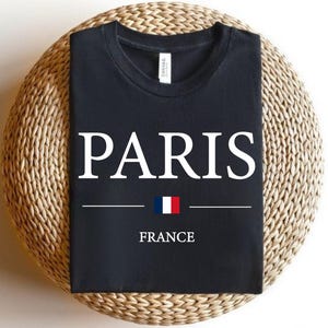 France Shirt, Paris Tshirt, Souvenir Tee, France Flag t-shirt, France Travel, French Lover Gift, Paris Vacation Trip Tee, Gift For Her