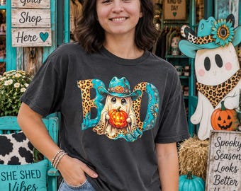 COWGIRL GHOST HALLOWEEN Graphic Shirt