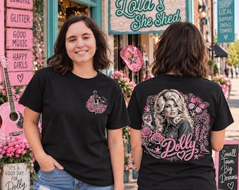 WESTERN GLAM DOLLY Parton Custom Graphic Shirt