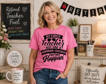 Retired Teacher LIKE A REGULAR / Only Happier