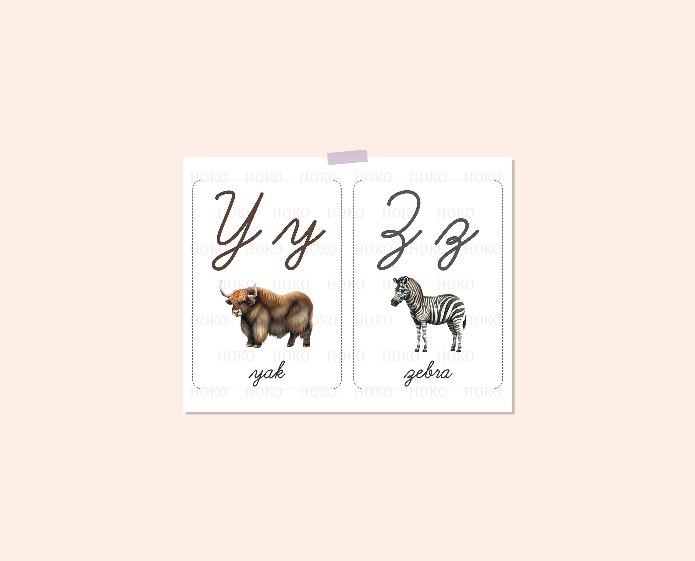 Printable CURSIVE ALPHABET Flash Cards, Cursive Flashcards, Montessori