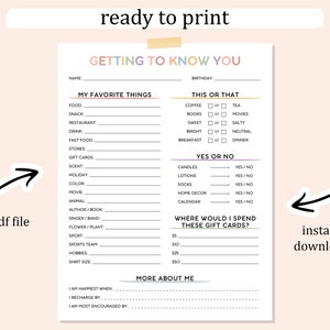 Getting To Know You