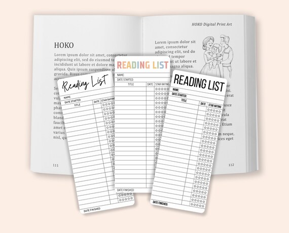 Printable Library Card Bookmarks, Library Card Tracker, Book Tracker Bookmark, Library List Bookmarks, Reading List Bookmark, Book Log