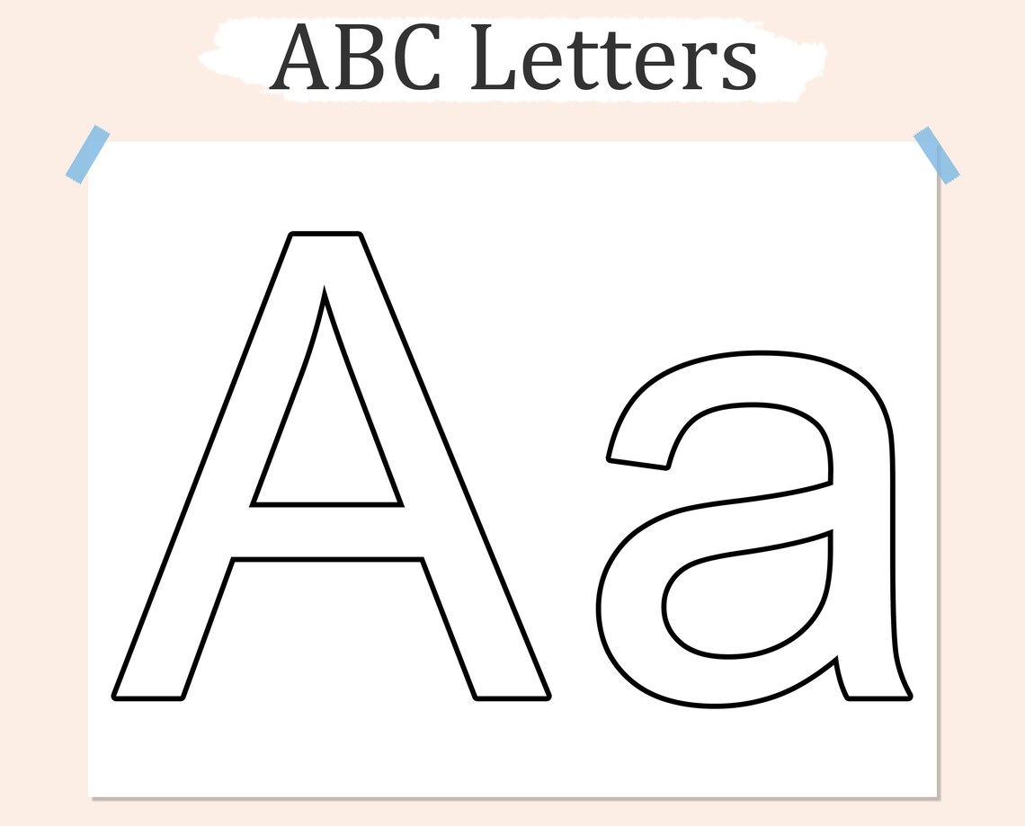 Printable ABC Capital Letters Full Alphabet ABC Uppercase ABC Printable ABC Capital Letters Full Alphabet ABC Uppercase ABC