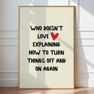 Fun Developer Poster, Nerdy Computer Science Office Decor, Funny Tech Support Wall Art, Coding Digital Print, Software Engineer Joke