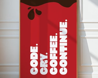 Pôster divertido de desenvolvedor, decoração nerd de escritório de ciência da computação, arte de parede de programação, impressão digital de codificação, piada de engenheiro de software