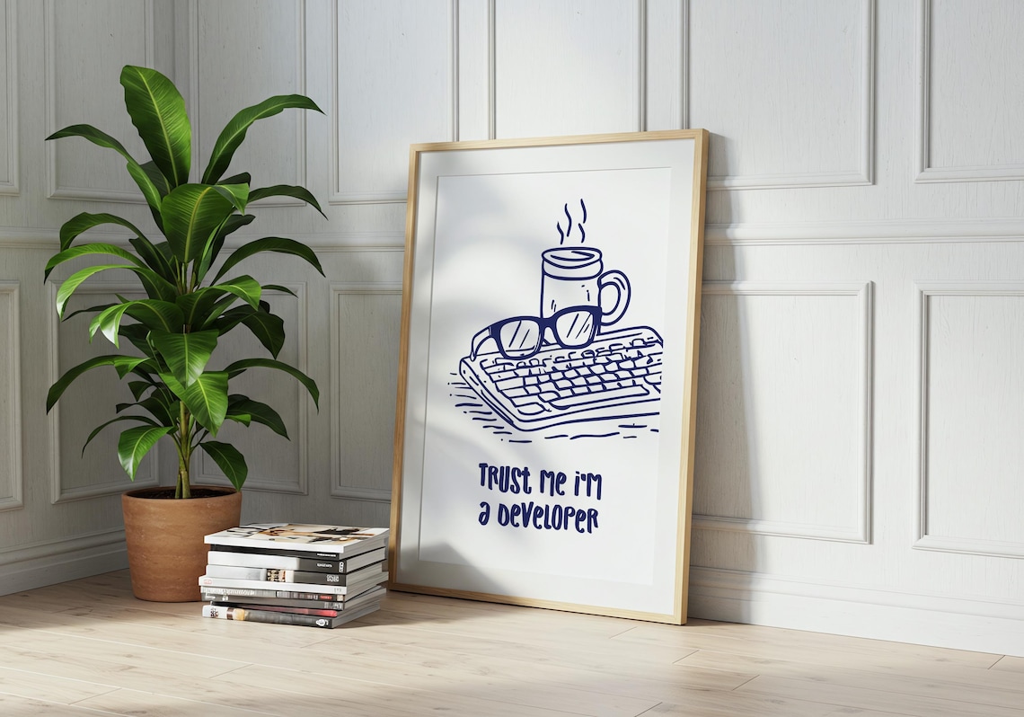 Fun Developer Poster, Nerdy Computer Science Office Decor, Programming ...