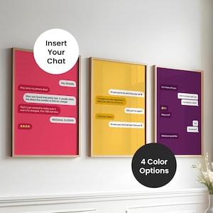 Custom Minimalistic Dating App Chat Print, Personalized Bumble, Tinder  Wall Art, Printable Unique Relationship Gift, Dating Text Exchange