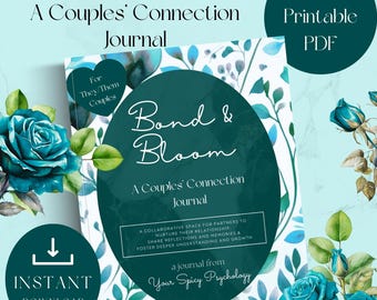 Couples' Connection Journal | Valentine's Relationship Planner | They-Them Couple | Relationship Goals Workbook | Instant Download PDF