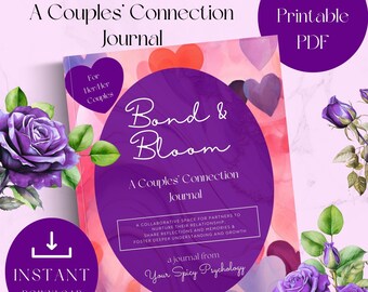 Couples' Connection Journal | Valentine's Relationship Planner | Her-Her Couple | Relationship Goals Workbook | Instant Download PDF