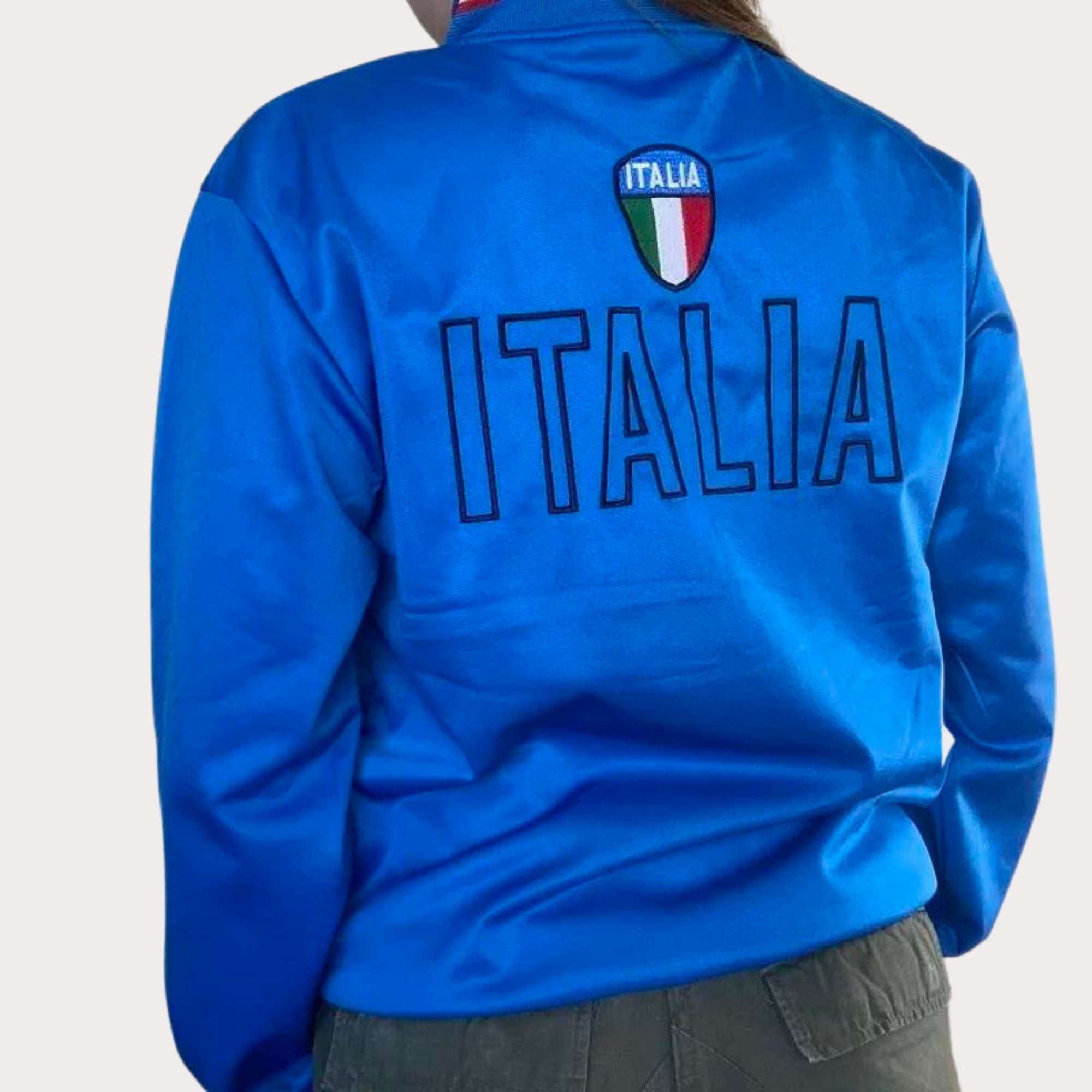 Vintage Y2K Italia Soccer Jacket Italian Flag Embroidered Etsy