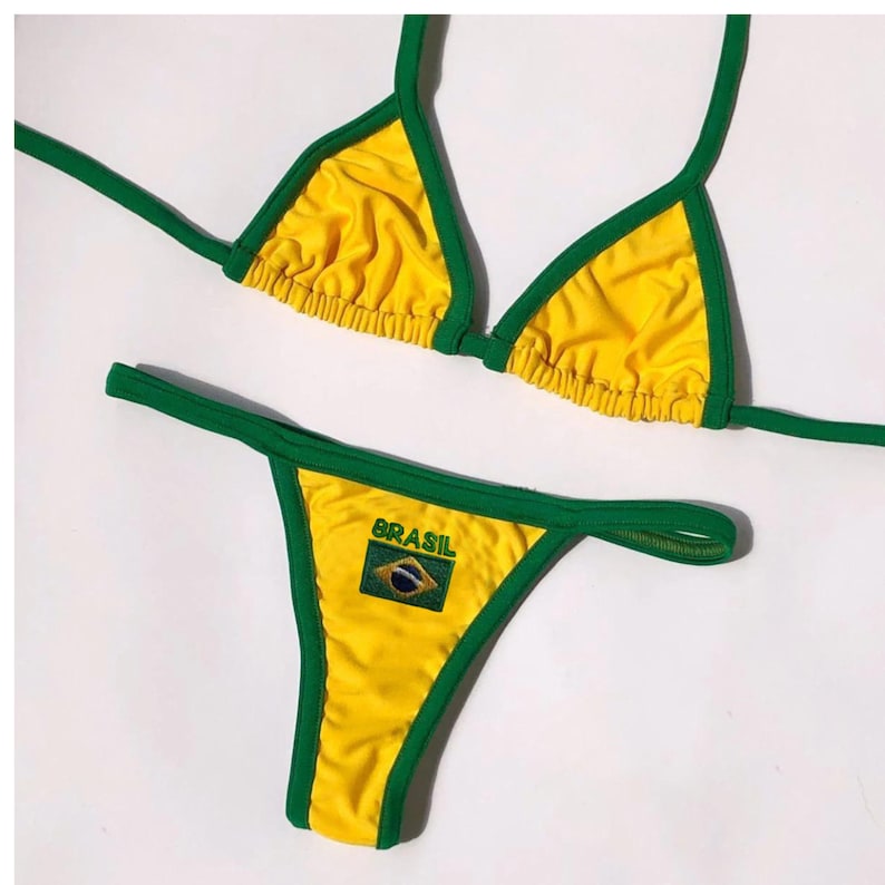 Y2K Brasil bikini Y2K estética bikini top y bottoms lindo Etsy México