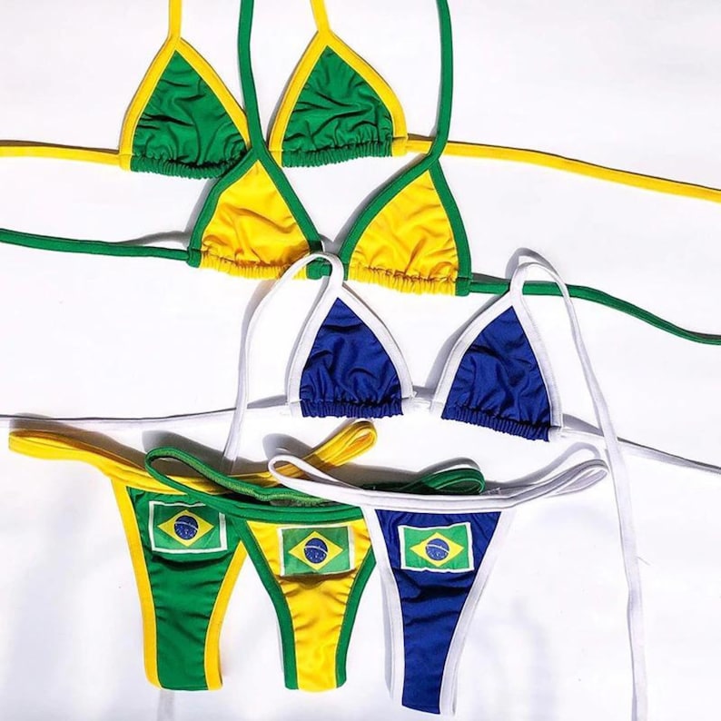 Y2K Brasil bikini Y2K estética bikini top y bottoms lindo Etsy México
