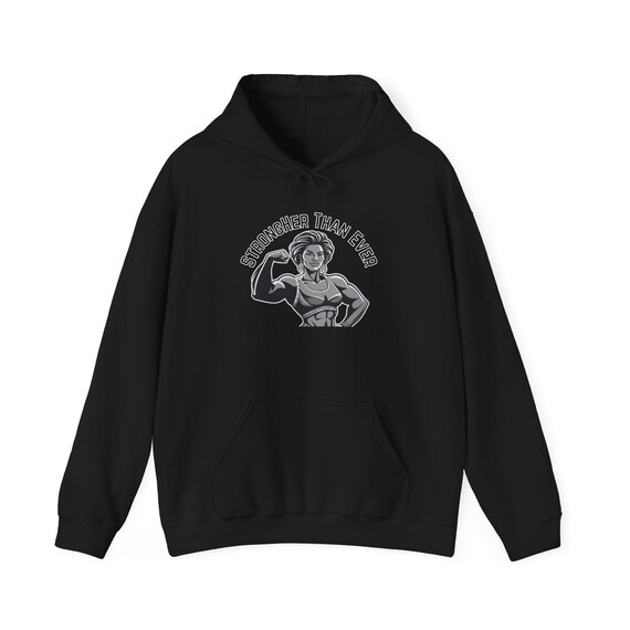 Empowering Fitness Hoodie, Unisex Sweater, Workout Gift, Strength Motivation, Casual Wear, Fitness Enthusiast Apparel