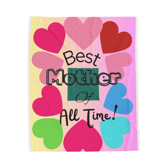 Cozy Mother's Day Velveteen Plush Blanket, Ideal Gift for Mom, Soft Throw for Home Decor, Perfect for Birthdays, Warm Up Your Living Room
