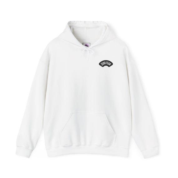 Zero Fear Lion Hoodie, Bold Graphic Unisex Sweatshirt, Fearless and Motivational Apparel, Comfortable Streetwear for Him and Her