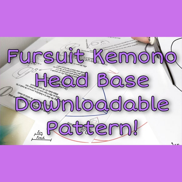 Digital Download Fursuit Kemono Head Base Pattern