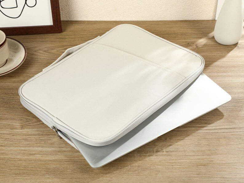 Light Grey Laptop Sleeve, Laptop Case, Device Sleeve, MacBook Cover