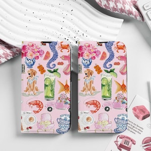 Sammelalbum Personalisierte Flip Handyhülle mit Kartenhalter, benutzerdefinierten Namen Initialen für iPhone 16 15 14 13 12 SE