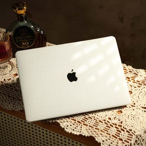 MacBook Case, Pearly White Pattern MacBook Case for MacBook Air 13 15&quot; Pro 13 14 15 16&quot;, Protective Cover for MacBook A3113/A2337/A2681