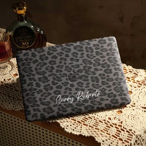 Black Leopard Print MacBook Case, MacBook Case for MacBook Air 13 15&quot; Pro 13 14 15 16&quot;, Protective Cover for MacBook A3113/A2337/A2681