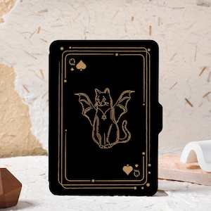 Kitten tarotkaarten gepersonaliseerde hoes voor Kindle Paperwhite 1/2/3/4, geheel nieuwe Kindle-hoesje Kindle Cover, aangepaste Kindle Paperwhite-hoes