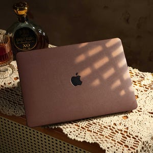 Étui MacBook marron foncé pour MacBook Air 13 15" Pro 13 14 15 16", Étui MacBook, housse de protection pour MacBook A3113/A2337/A2681